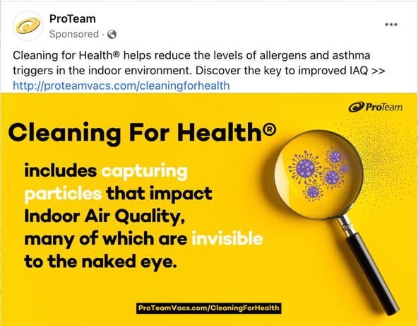 ProTeam: Cleaning for Health Campaign